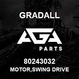 80243032 Gradall MOTOR,SWING DRIVE | AGA Parts