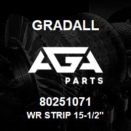 80251071 Gradall WR STRIP 15-1/2" | AGA Parts