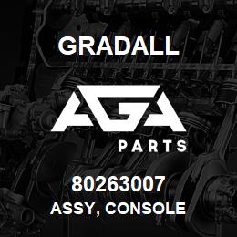 80263007 Gradall ASSY, CONSOLE | AGA Parts