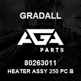 80263011 Gradall HEATER ASSY 250 PC BLANKET | AGA Parts