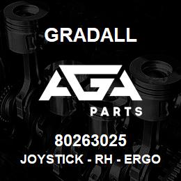 80263025 Gradall JOYSTICK - RH - ERGO GRIP | AGA Parts