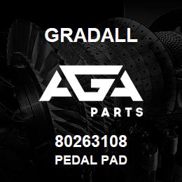 80263108 Gradall PEDAL PAD | AGA Parts