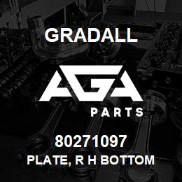 80271097 Gradall PLATE, R H BOTTOM | AGA Parts