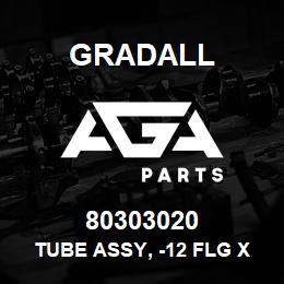 80303020 Gradall TUBE ASSY, -12 FLG X -8 ORFS | AGA Parts