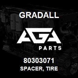 80303071 Gradall SPACER, TIRE | AGA Parts