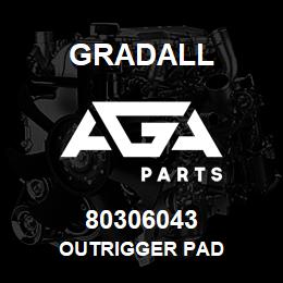 80306043 Gradall OUTRIGGER PAD | AGA Parts