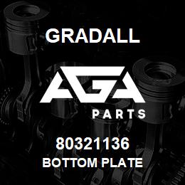 80321136 Gradall BOTTOM PLATE | AGA Parts