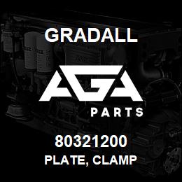 80321200 Gradall PLATE, CLAMP | AGA Parts