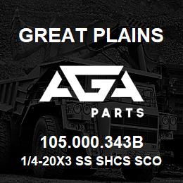 105.000.343B Great Plains 1/4-20X3 SS SHCS SCOT PUMP BOL | AGA Parts