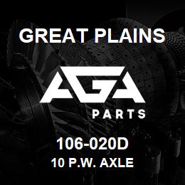 106-020D Great Plains 10 P.W. AXLE | AGA Parts