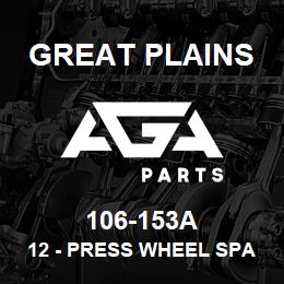 106-153A Great Plains 12 - PRESS WHEEL SPACER FIELD | AGA Parts