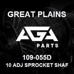 109-055D Great Plains 10 ADJ SPROCKET SHAFT RH | AGA Parts