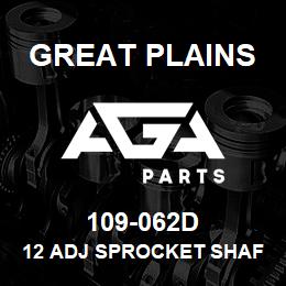 109-062D Great Plains 12 ADJ SPROCKET SHAFT LH | AGA Parts