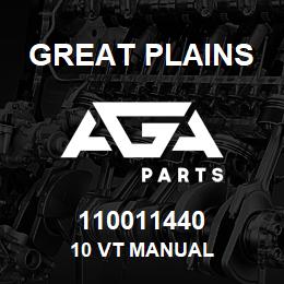 110011440 Great Plains 10 VT MANUAL | AGA Parts