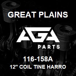 116-158A Great Plains 12' COIL TINE HARROW - 96 | AGA Parts