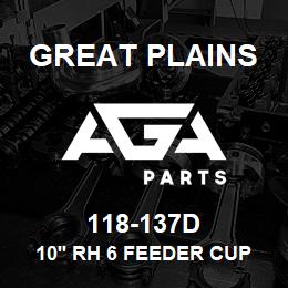 118-137D Great Plains 10' RH 6 FEEDER CUP CHANNEL | AGA Parts