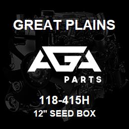 118-415H Great Plains 12' SEED BOX | AGA Parts