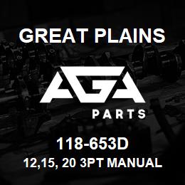 118-653D Great Plains 12,15, 20 3PT MANUAL PAK MOUNT | AGA Parts