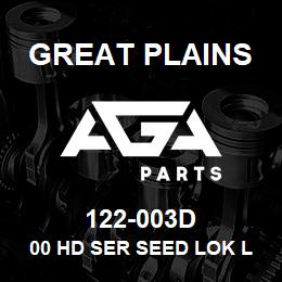 122-003D Great Plains 00 HD SER SEED LOK LOCK-UP BAR | AGA Parts