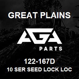 122-167D Great Plains 10 SER SEED LOCK LOCK-UP BAR | AGA Parts