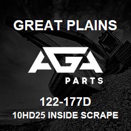 122-177D Great Plains 10HD25 INSIDE SCRAPER MNT TUBE | AGA Parts