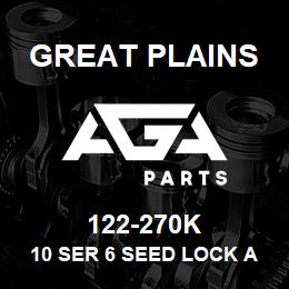 122-270K Great Plains 10 SER 6 SEED LOCK ASSY, SING | AGA Parts