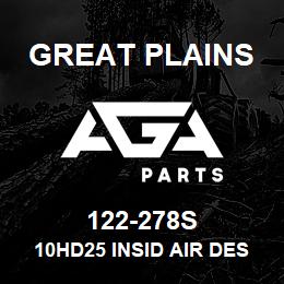 122-278S Great Plains 10HD25 INSID AIR DESIGN SCRAPE | AGA Parts