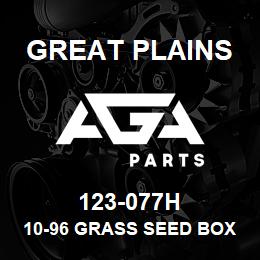 123-077H Great Plains 10-96 GRASS SEED BOX RH | AGA Parts