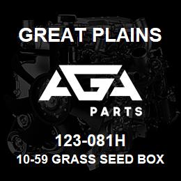 123-081H Great Plains 10-59 GRASS SEED BOX LH | AGA Parts