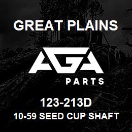 123-213D Great Plains 10-59 SEED CUP SHAFT | AGA Parts