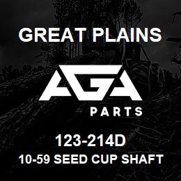 123-214D Great Plains 10-59 SEED CUP SHAFT CTR. | AGA Parts