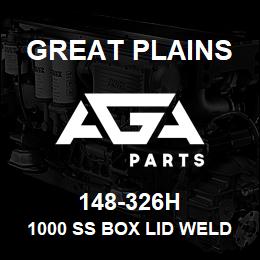 148-326H Great Plains 1000 SS BOX LID WELDMENT | AGA Parts