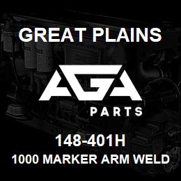 148-401H Great Plains 1000 MARKER ARM WELDMENT - BLK | AGA Parts