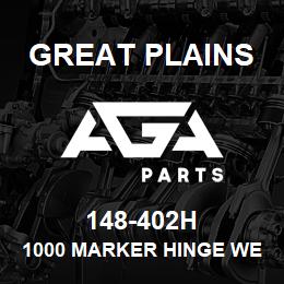 148-402H Great Plains 1000 MARKER HINGE WELD - BLK | AGA Parts