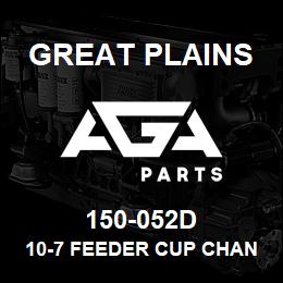 150-052D Great Plains 10-7 FEEDER CUP CHANNEL | AGA Parts