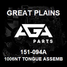 151-094A Great Plains 1006NT TONGUE ASSEMBLY | AGA Parts