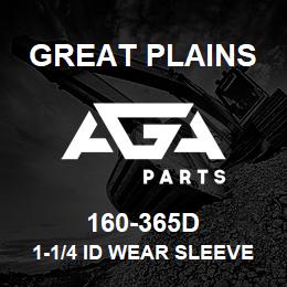 160-365D Great Plains 1-1/4 ID WEAR SLEEVE - 1-1/8LG | AGA Parts