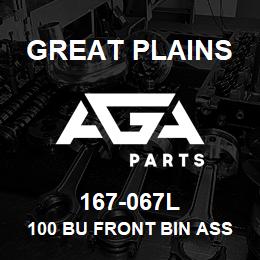 167-067L Great Plains 100 BU FRONT BIN ASSEMBLY | AGA Parts