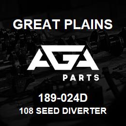 189-024D Great Plains 108 SEED DIVERTER | AGA Parts