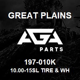 197-010K Great Plains 10.00-15SL TIRE & WHEEL ASS'Y | AGA Parts