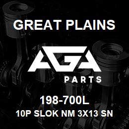 198-700L Great Plains 10P SLOK NM 3X13 SN FRONT | AGA Parts