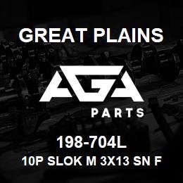 198-704L Great Plains 10P SLOK M 3X13 SN FRONT | AGA Parts