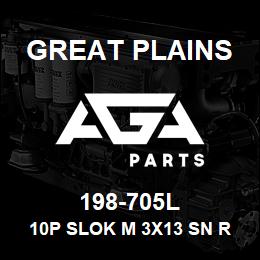 198-705L Great Plains 10P SLOK M 3X13 SN REAR | AGA Parts