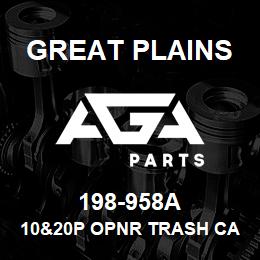 198-958A Great Plains 10&20P OPNR TRASH CAP FIELDKIT | AGA Parts