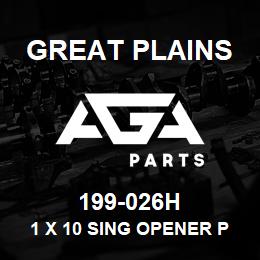 199-026H Great Plains 1 X 10 SING OPENER PW MOUNT | AGA Parts