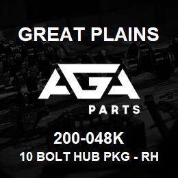 200-048K Great Plains 10 BOLT HUB PKG - RH | AGA Parts