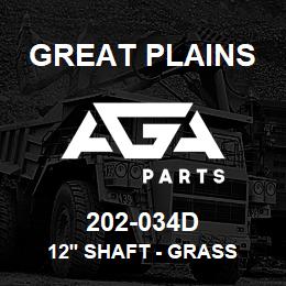 202-034D Great Plains 12' SHAFT - GRASS | AGA Parts