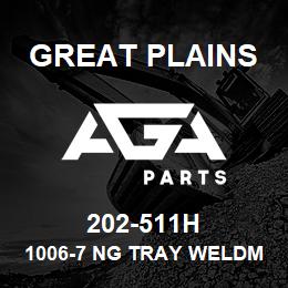 202-511H Great Plains 1006-7 NG TRAY WELDMENT | AGA Parts