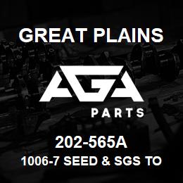 202-565A Great Plains 1006-7 SEED & SGS TO NG | AGA Parts