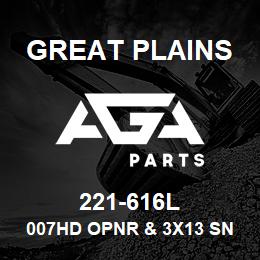 221-616L Great Plains 007HD OPNR & 3X13 SNG PW | AGA Parts